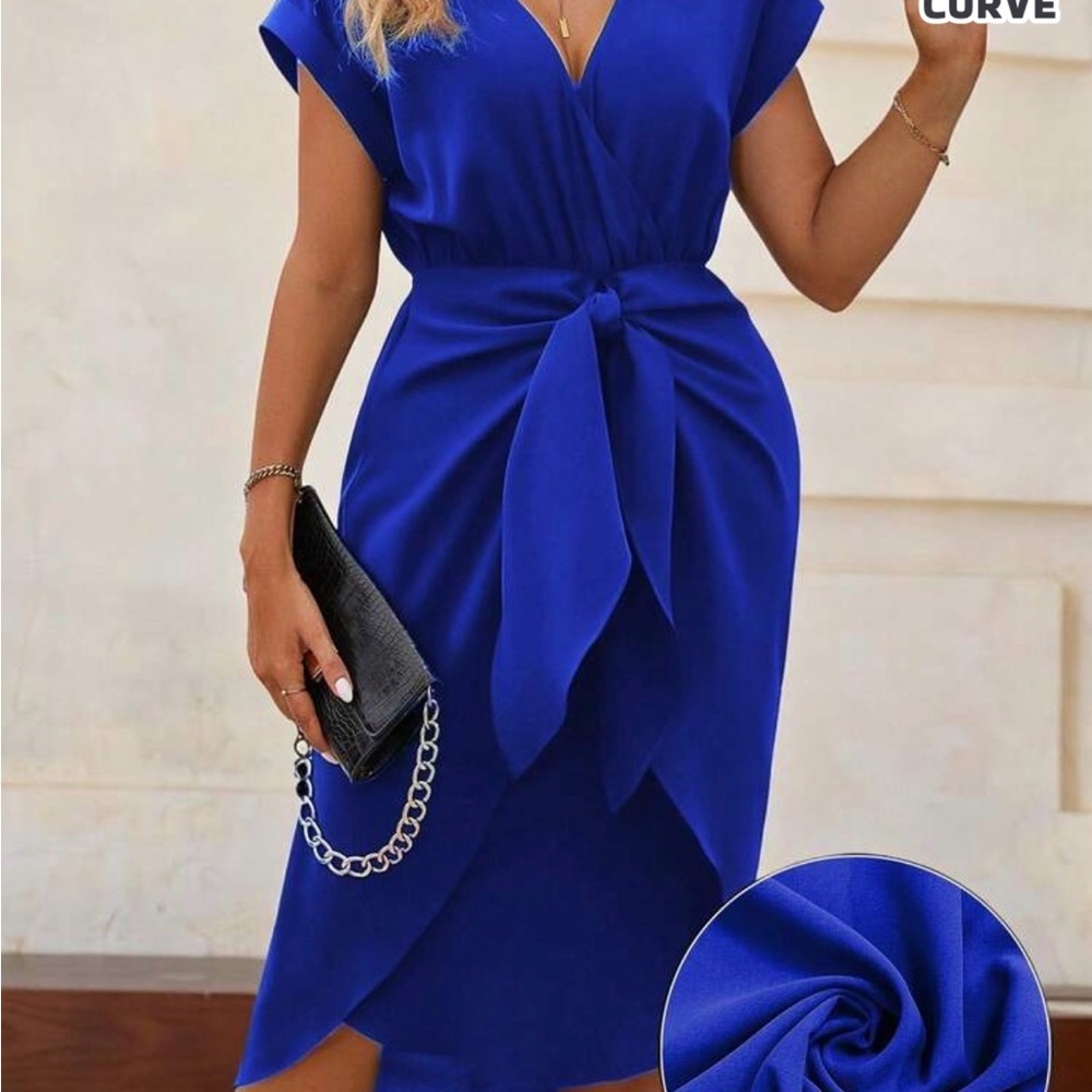SHEIN Royal Blue High Low Dress-Size 1XL-NWT
